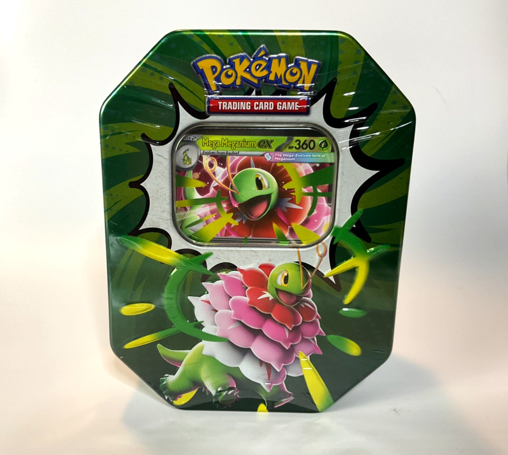 Pokemon TCG Mega Meganium ex Ascended Heroes Tin 4 Booster Packs Sealed